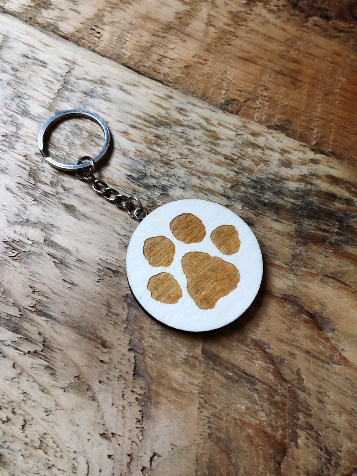 Dog Paw Keychain Puppy Paw Keychain Paw Print Keychain Etsy