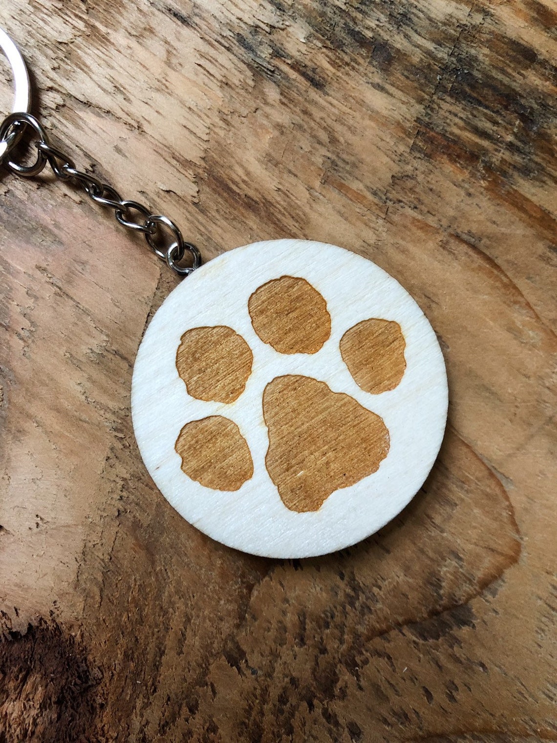 Dog Paw Keychain Puppy Paw Keychain Paw Print Keychain Etsy