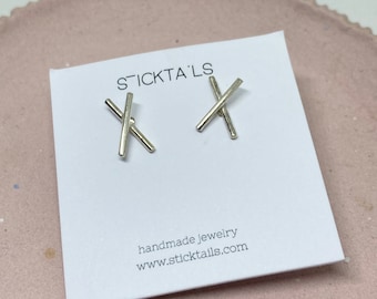 EARKISSES S earrings - sterling silver - by STICKTAILS