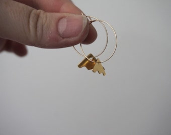 STAIRWAY hoops- minimalist earrings - 14kt gold filled- by STICKTAILS