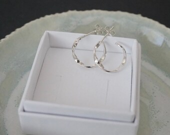TWIST IT hoops- sterling silver - by STICKTAILS