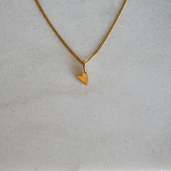 HEART FULL small necklace - vermeil - by STICKTAILS