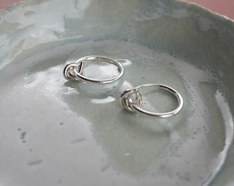 IN KNOTS hoop earrings - sterling silver - by STICKTAILS