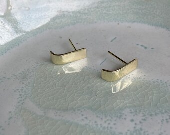 SUZIE studs- minimalist earrings - 14kt solid gold- by STICKTAILS
