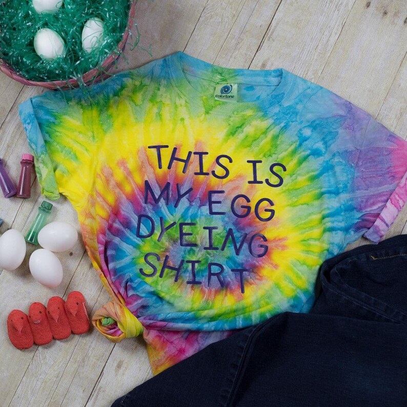 The Perfect Eggdyeing Tee Easter Tie Dye Easter Eggs Kids Etsy