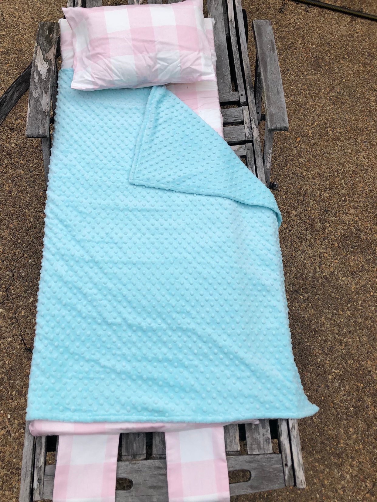 1.5 or 2 Inch Foam. Personalized Nap Mat Kindermat Sleep Mat With Aqua ...
