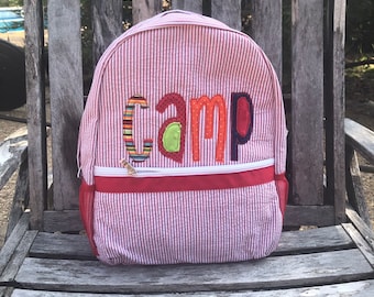 Childs appliqué backpack
