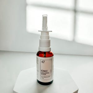 Pure Colloidal Silver Immune Support  10-15 ppm 1oz Nasal Spray made with 99.9% pure silver