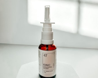 Pure Colloidal Silver Immune Support  10-15 ppm 1oz Nasal Spray made with 99.9% pure silver