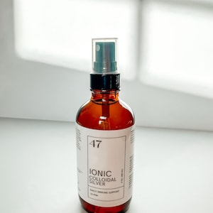 Pure Colloidal Silver Immune Support  10-15 ppm 4oz Spray made with 99.9% pure silver