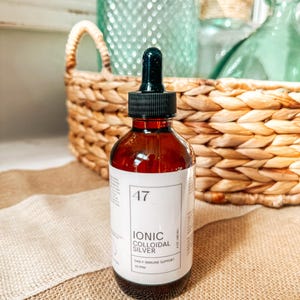 Pure Colloidal Silver Immune Support  10-15 ppm 4oz Dropper made with 99.9% pure silver