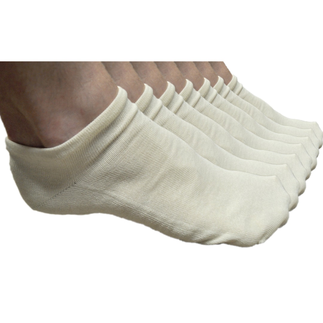 Latex Free Organic Cotton Crew Socks - 2 Pack