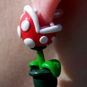 Super Mario Piranha Plant Earrings image 2
