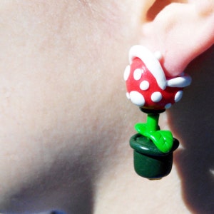 Super Mario Piranha Plant Earrings image 3