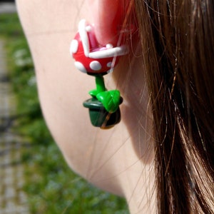 Super Mario Piranha Plant Earrings image 4