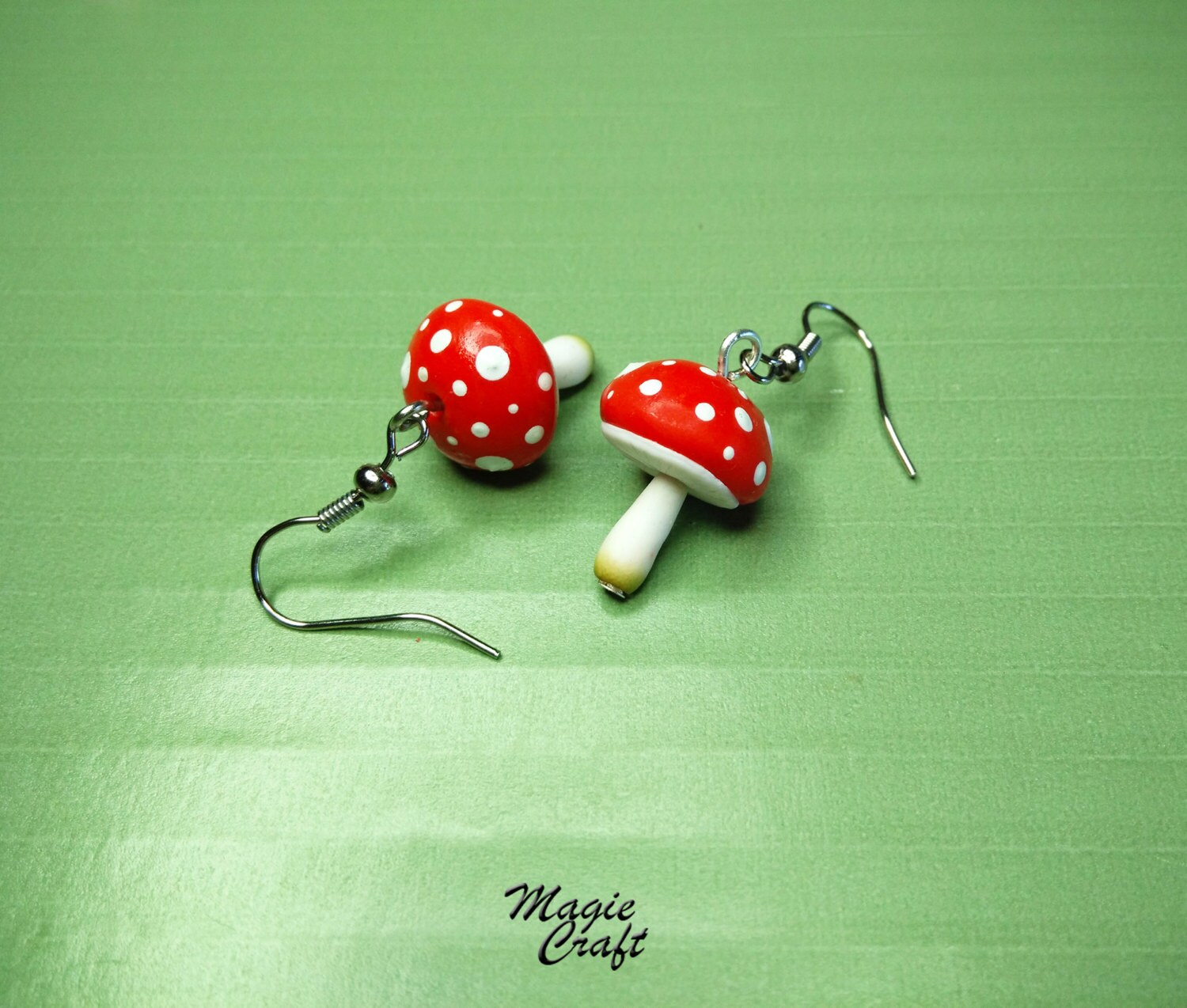Mushroom Earrings Handmade in Polymer Clay Etsy Australia