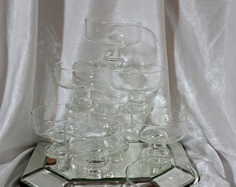 Eight Colony Glass Works (Turkish) Dessert goblets or pedestal 1 cup bowls...very stylish...reminds me of Dansk. Perfect to show off treats!