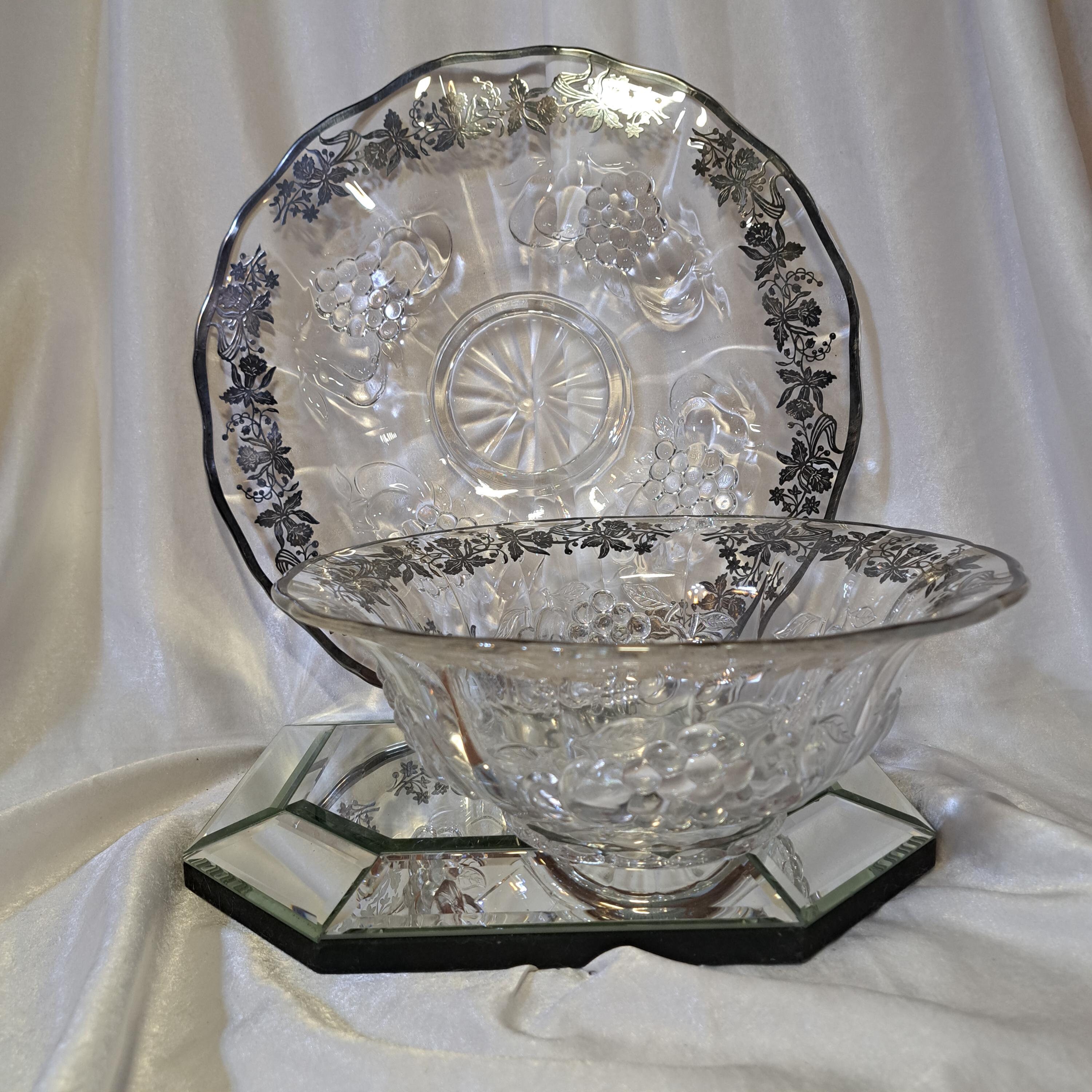 純銀トレイ 20世紀初頭 米国アンティーク シルバープレート製トレイ