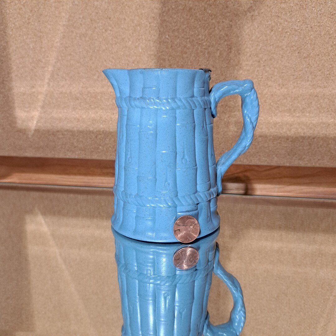Magical Antique Pitcher Modeled as Bamboo Cinched With Nautical Rope ...