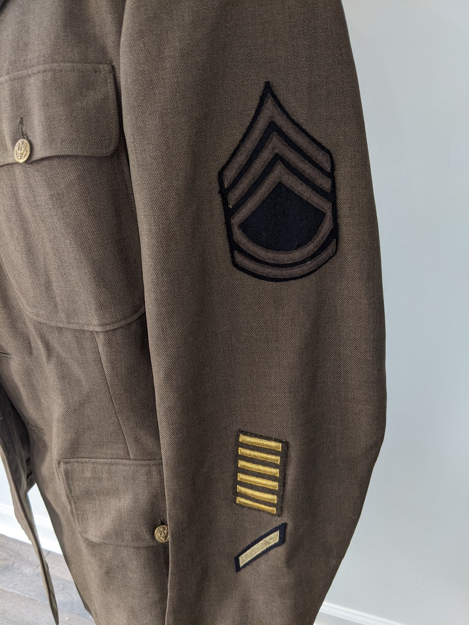 WW2 Marine Corp Gunnery Sergeant dress jacket or tunic with | Etsy
