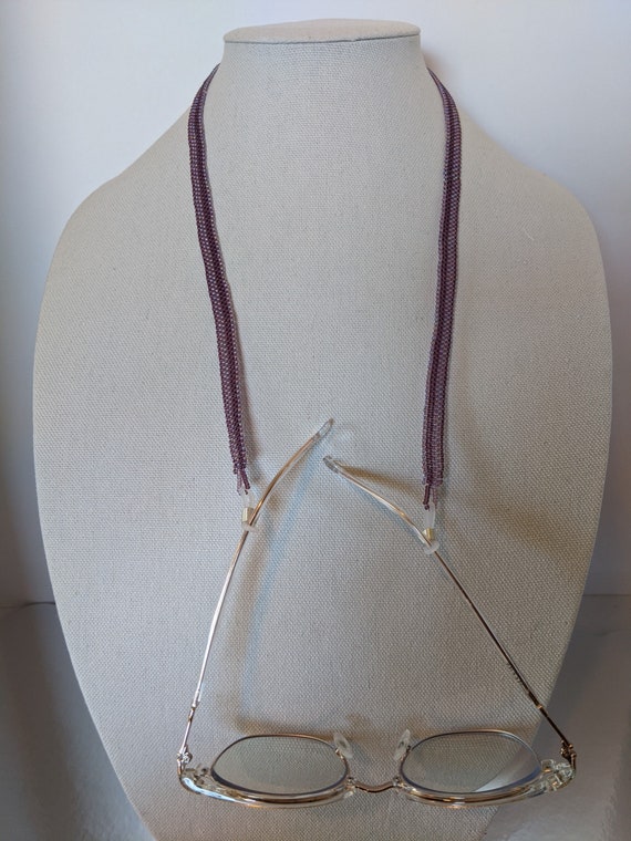 Stripes of lavender and opalescent beads remind m… - image 3