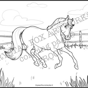 Printable Horse Coloring page 1