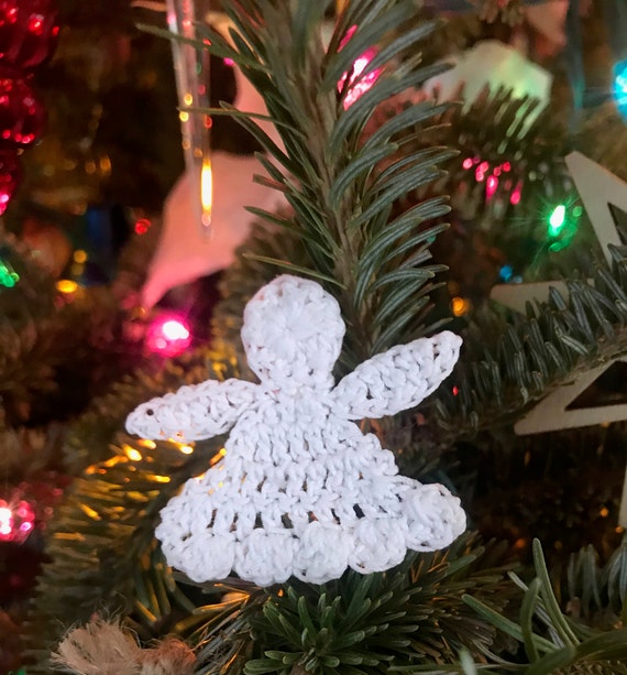 Handmade Crochet Angel Ornaments Four Etsy
