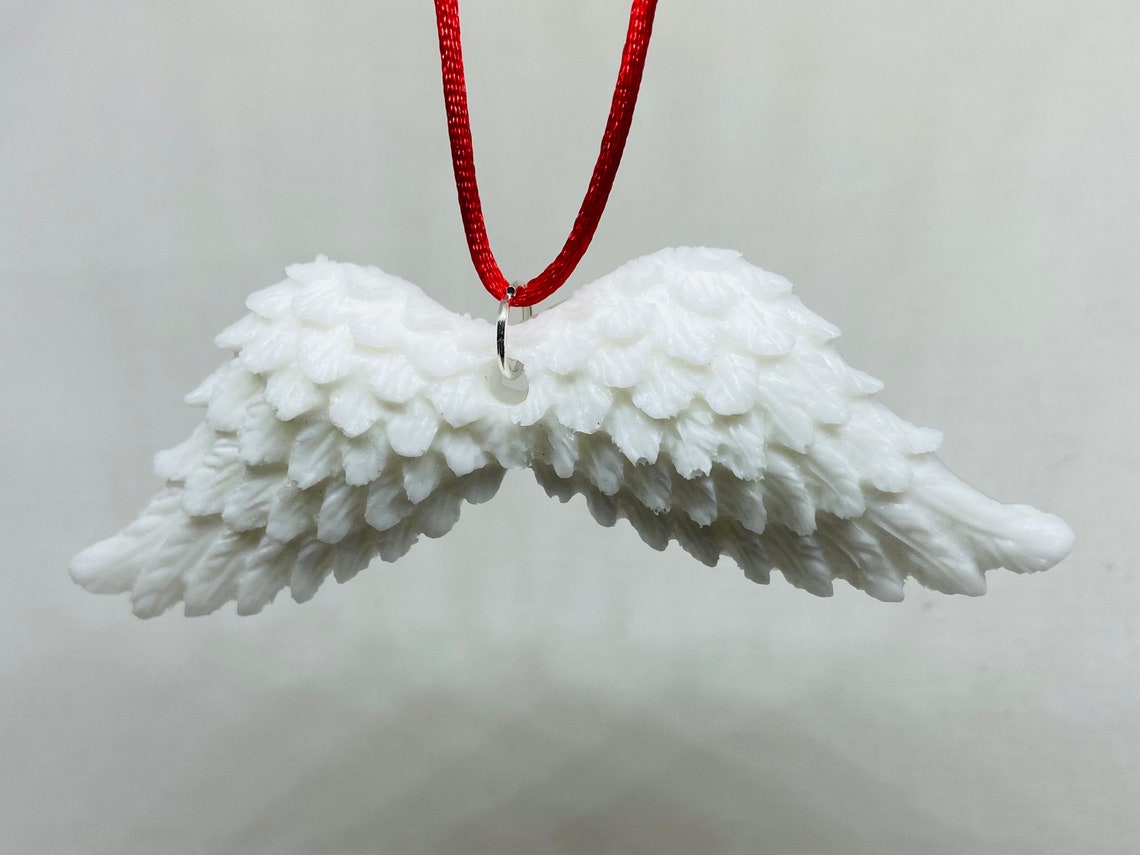 Angel Wings Christmas Ornament Resin 2 Etsy