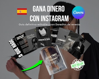 Conjunto de 6 guías en español + 2 bonus para generar ingresos  en Instagram con derechos de reventa-MRR