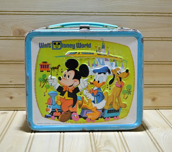 Mickey Mouse Lunchbox with Thermos. Minnie Mouse Aladdin. Disney