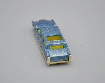 1990 Hot Wheels Limozeen Blue Gold Glitter Limousine Limo Sparkle