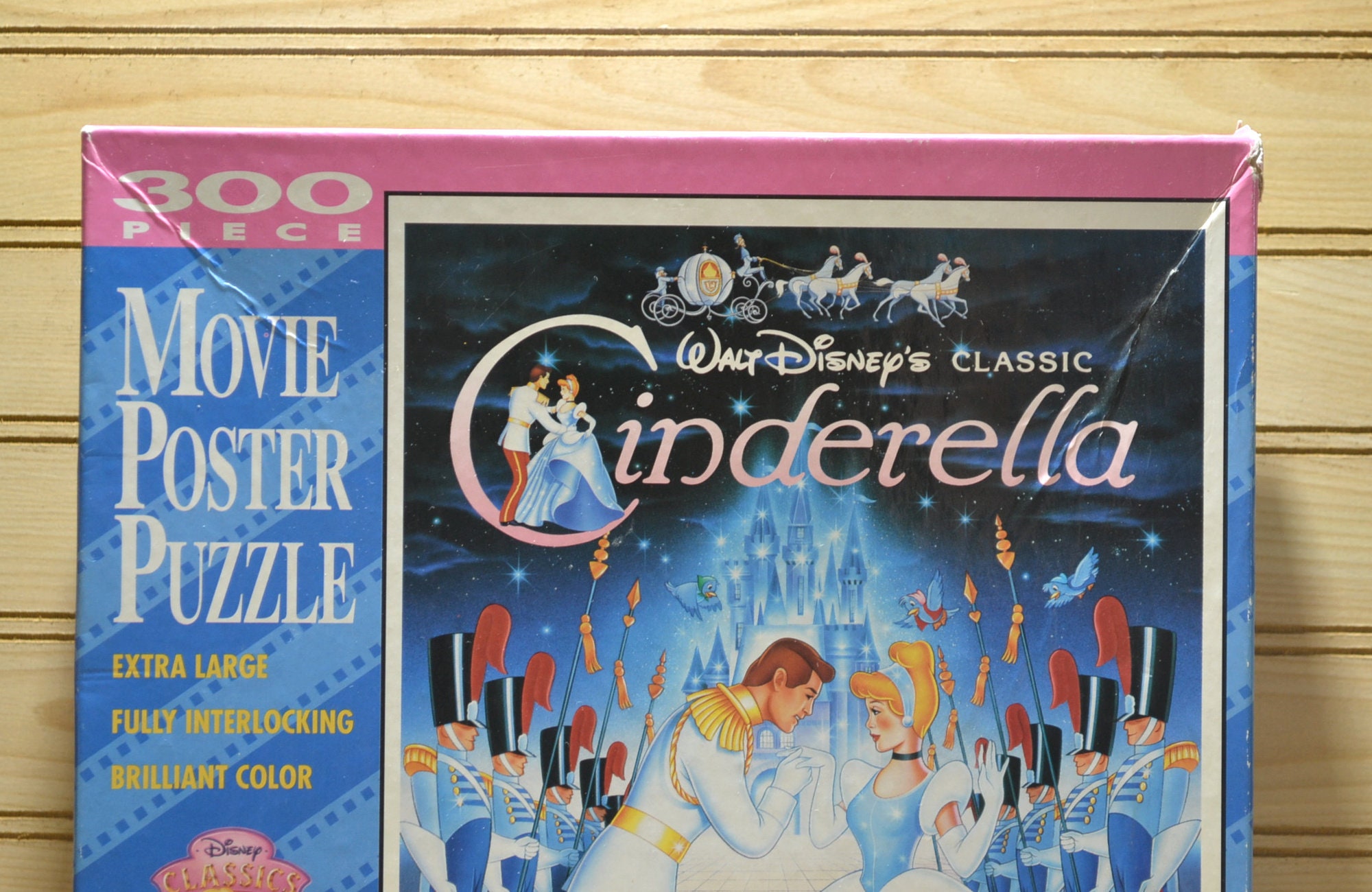 Vintage Cinderella Movie Poster Puzzle Unopened 300 Extra Large Pieces