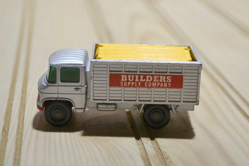 Vintage Matchbox Scaffolding Truck Builders Supply Company Sticker Complete 7 Scaffold Pieces Series #11 1960s Toy Car Vehicle Collectible