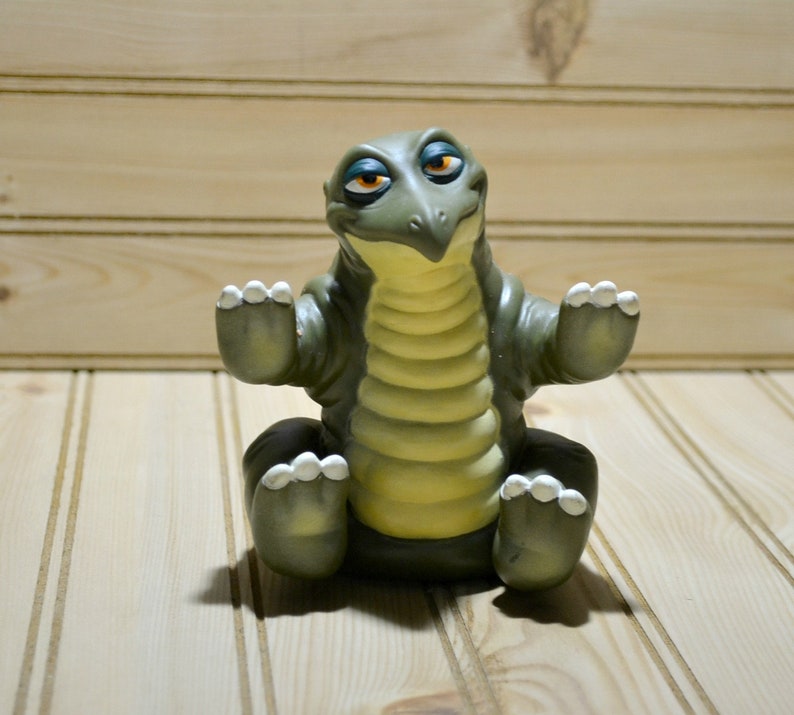 Vintage Spike Hand Puppet Land Before Time Rubber Vinyl 1980s Movie Promotional 1988 Pizza Hut Promo Collectible Toy