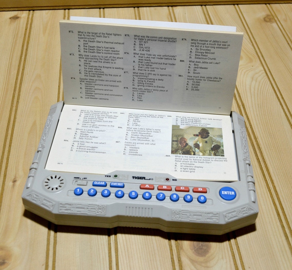 Vintage Star Wars Quiz Wiz Electronic Question & Answer Game Etsy