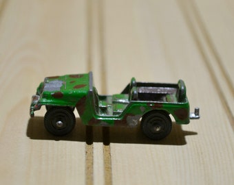 1960 Tm Japonnais Nomura Combat Jeep US Army militaire métal tôle jouet