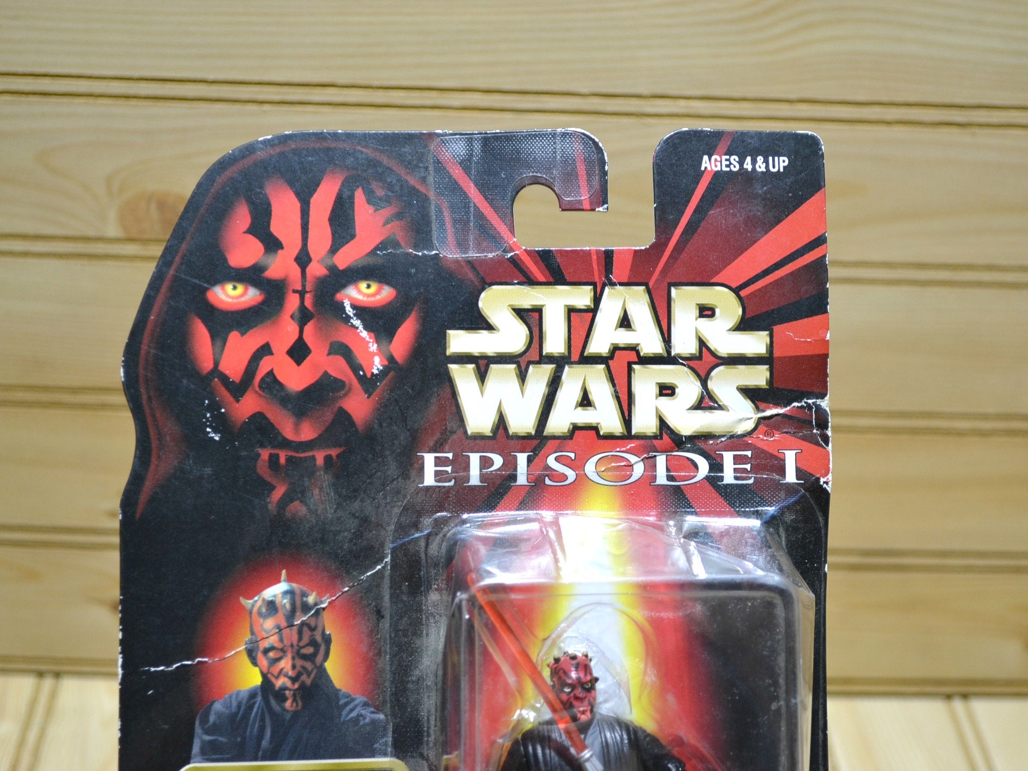 Vintage 1998 Star Wars Episode I Darth Maul Figure Commtech