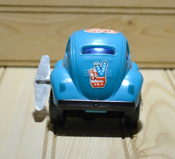 Vintage Wind Up Volkswagen Beetle Love Bug Made In Hong Kong Etsy