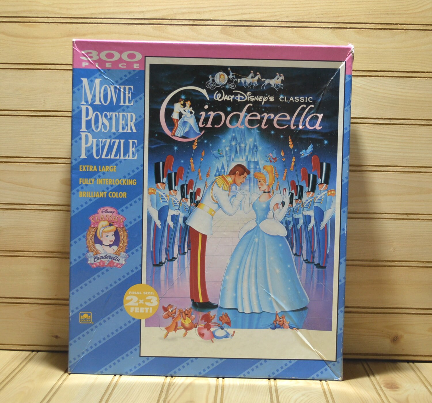 Vintage Cinderella Movie Poster Puzzle Unopened 300 Extra Large