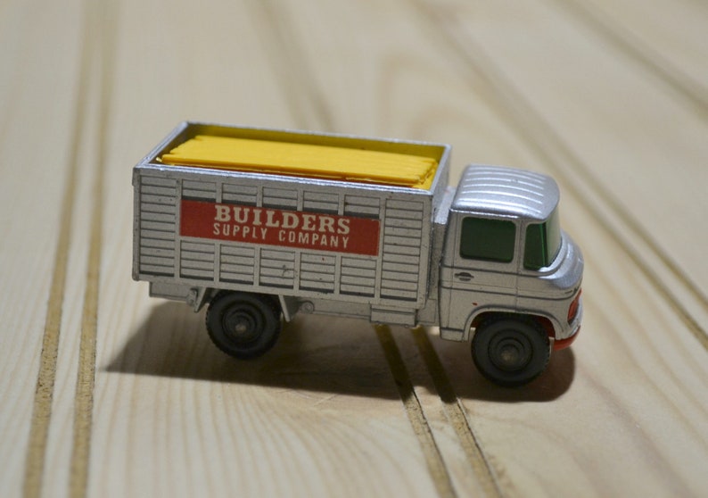 Vintage Matchbox Scaffolding Truck Builders Supply Company Sticker Complete 7 Scaffold Pieces Series #11 1960s Toy Car Vehicle Collectible