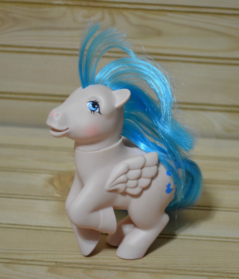 Vintage My Little Pony Sprinkles Pegasus Blue Ducks Hair Vintage My Little Pony Sprinkles Pegasus Blue Ducks Hair