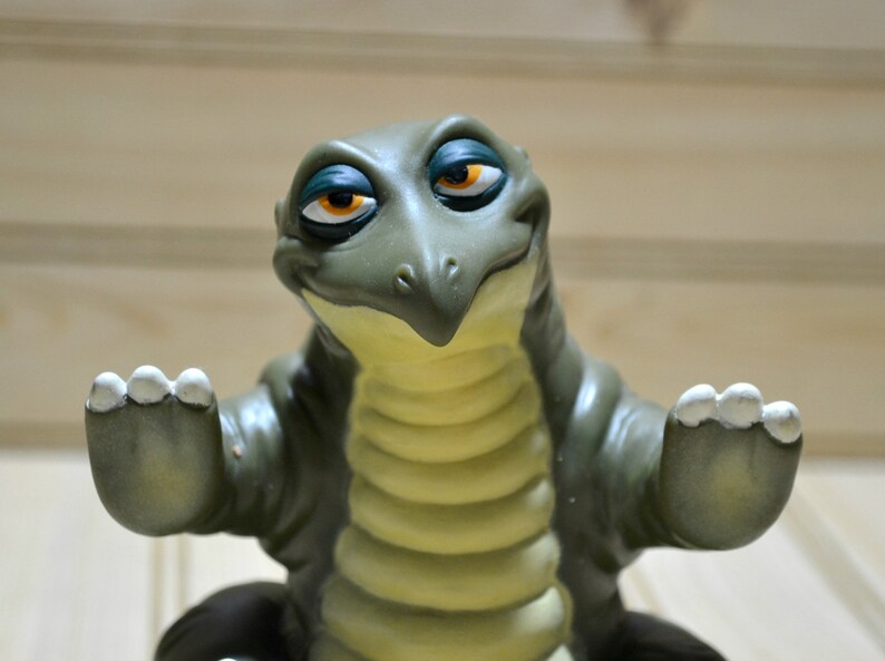 Vintage Spike Hand Puppet Land Before Time Rubber Vinyl 1980s Movie Promotional 1988 Pizza Hut Promo Collectible Toy
