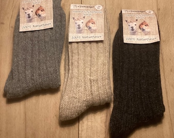 Gamsjaga 100% Alpaka-Schafwollsocken