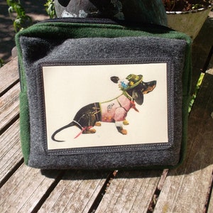 Gamsjaga Loden Tasche Dackel