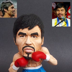 Manny Pacquiao Boxing Champion caricature sculpture Sports miniature