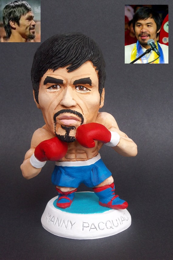 Manny Pacquiao Boxing Champion caricature sculpture Sports