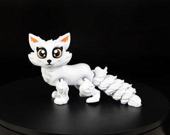 Cute Arctic Fox Articulated - 3D Printed