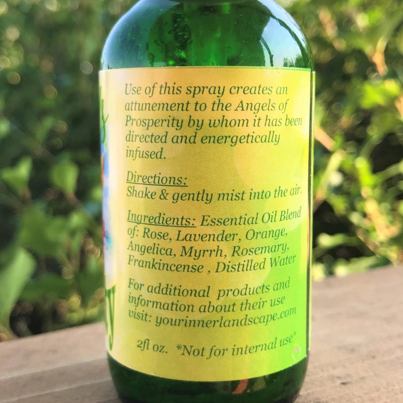 Angels of Prosperity Essential Oil Blend Aura Spray Self Etsy