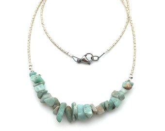 Amazonite Necklace with Thai Silver