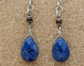 Lapis Teardrop Earrings